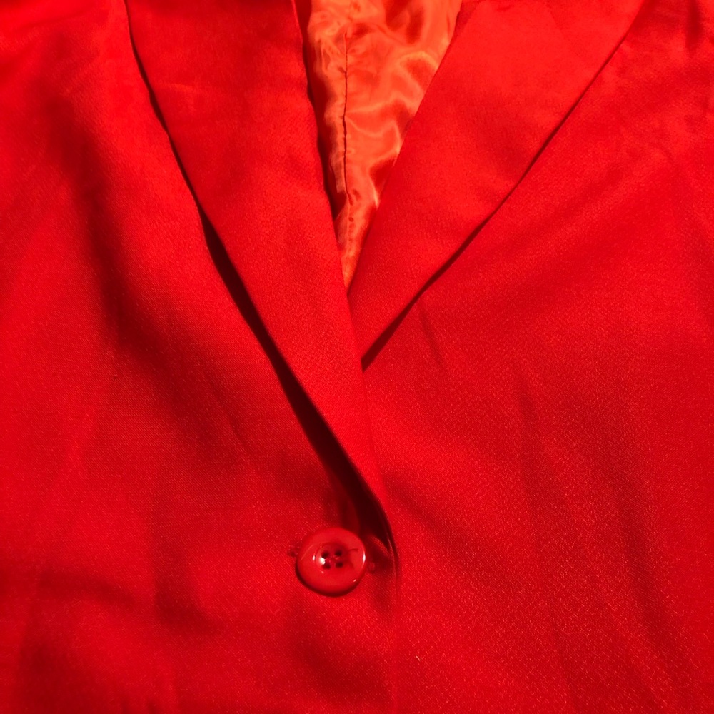 PRETTYLITTLETHING red longline oversized blazer - Picture 5 of 13